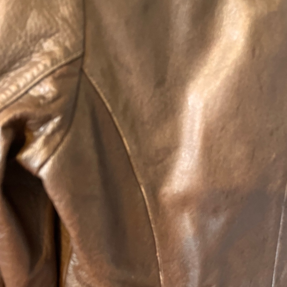 Ladies Wilsons Brown Leather Jacket - Size Small with Thinsulate Insulation - Picture 7 of 8